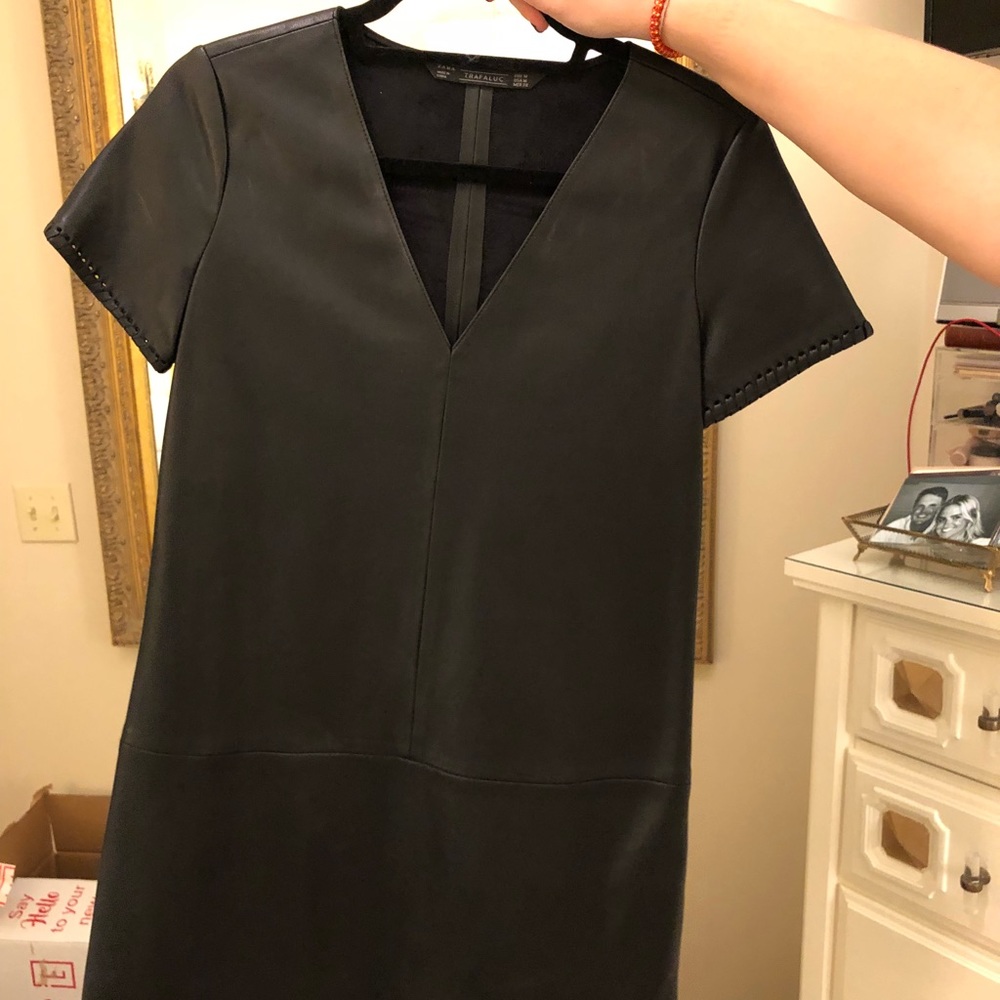 Leather Zara dress